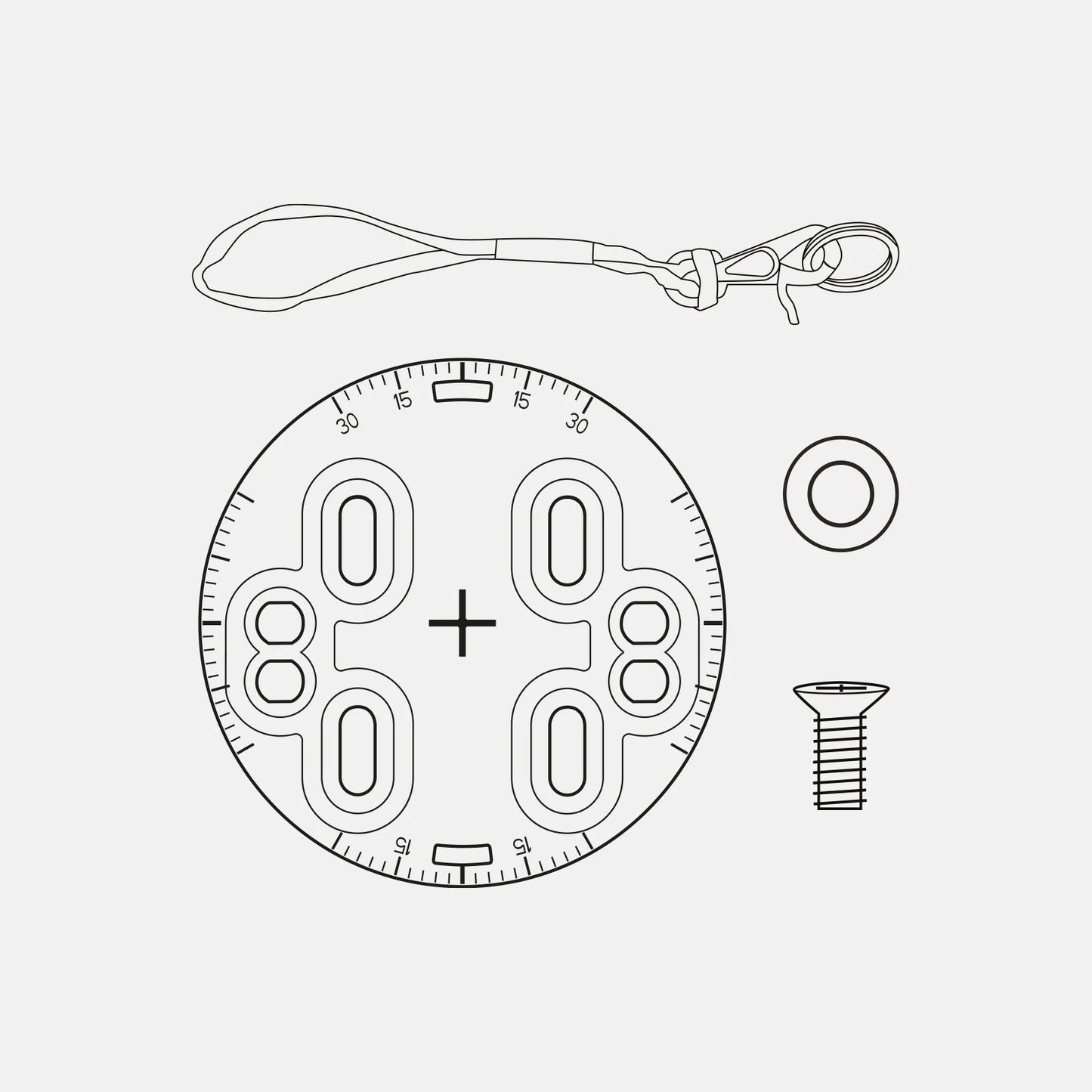 JONES ACC MOUNTING DISK SET